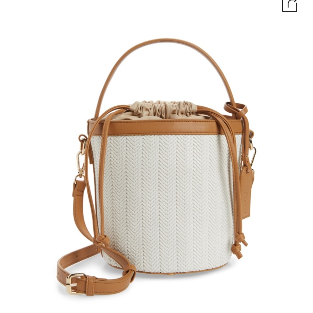 Sole Society Faux Leather Bucket Bag
